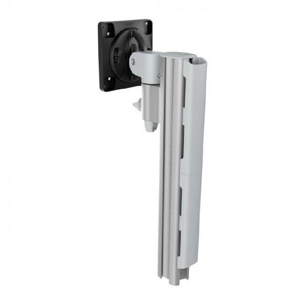 Atdec Awms-1340 130MM Arm On 400MM Post. 12KG Flat Screens, 10KG Curved Screens, Grommet Clamp Desk Fixing, Silver