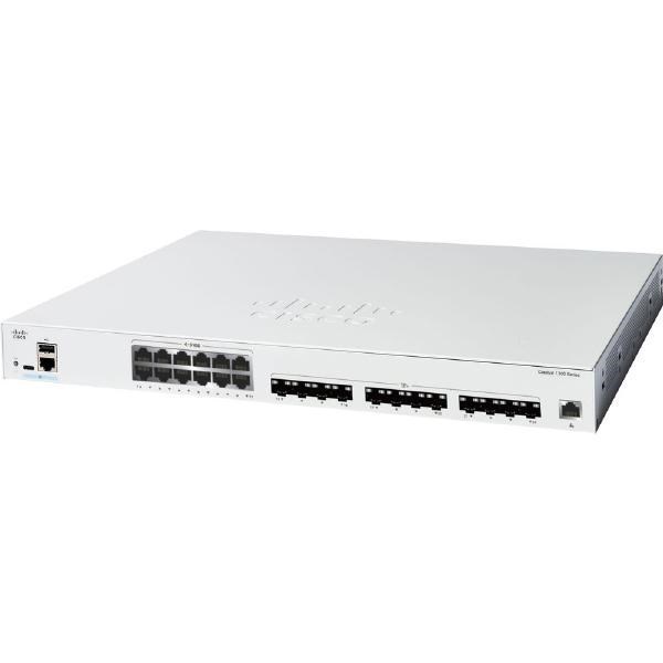 Cisco Catalyst 1300, 24-Port Managed Switch With 12 (10G) Copper, 12 SFP+ And 1 Gigabit Ethernet Management Port