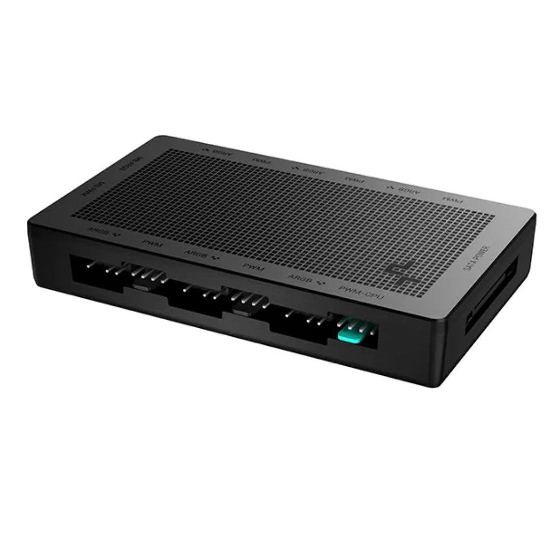 DeepCool SC790 2-In-1 PWM & RGB Hub, Sata Power Connector , 12 Port Argb Hub