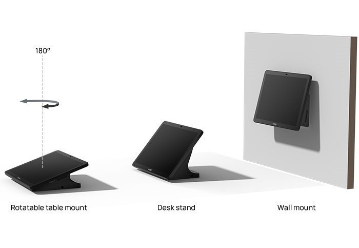 Yealink CTP25 Mount Kits Mounting Option For CTP25, Desk Stand (Low/High): Place On The Table Wall Mount: Mount On A Wall And Table Lock Kit
