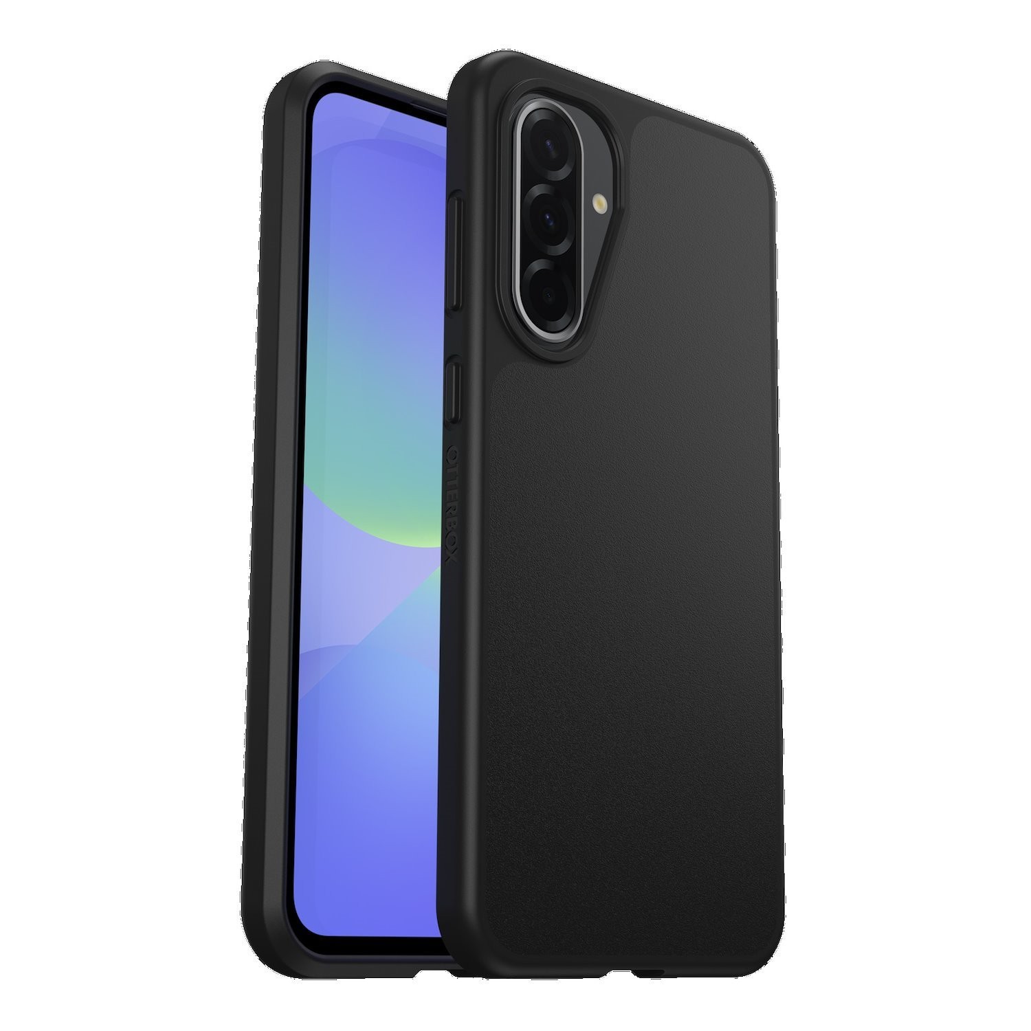 OtterBox React Samsung Galaxy A36 5G (6.7') Case Black - (77-97780), Antimicrobial, Drop+ Military Standard, Raised Edges, Hard Case, 7 Years Warranty