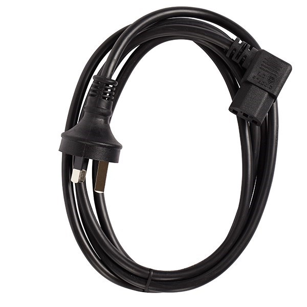 4Cabling 2M Right Angle Iec C13 10A Power Cable | Black