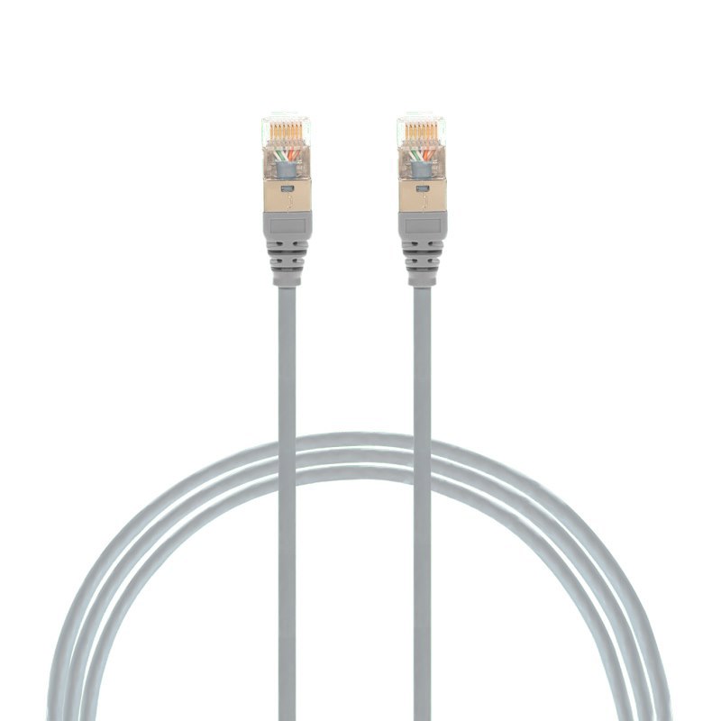 4Cabling 4M Cat6a RJ45 S/FTP Thin LSZH 30 Awg Network Cable | Grey