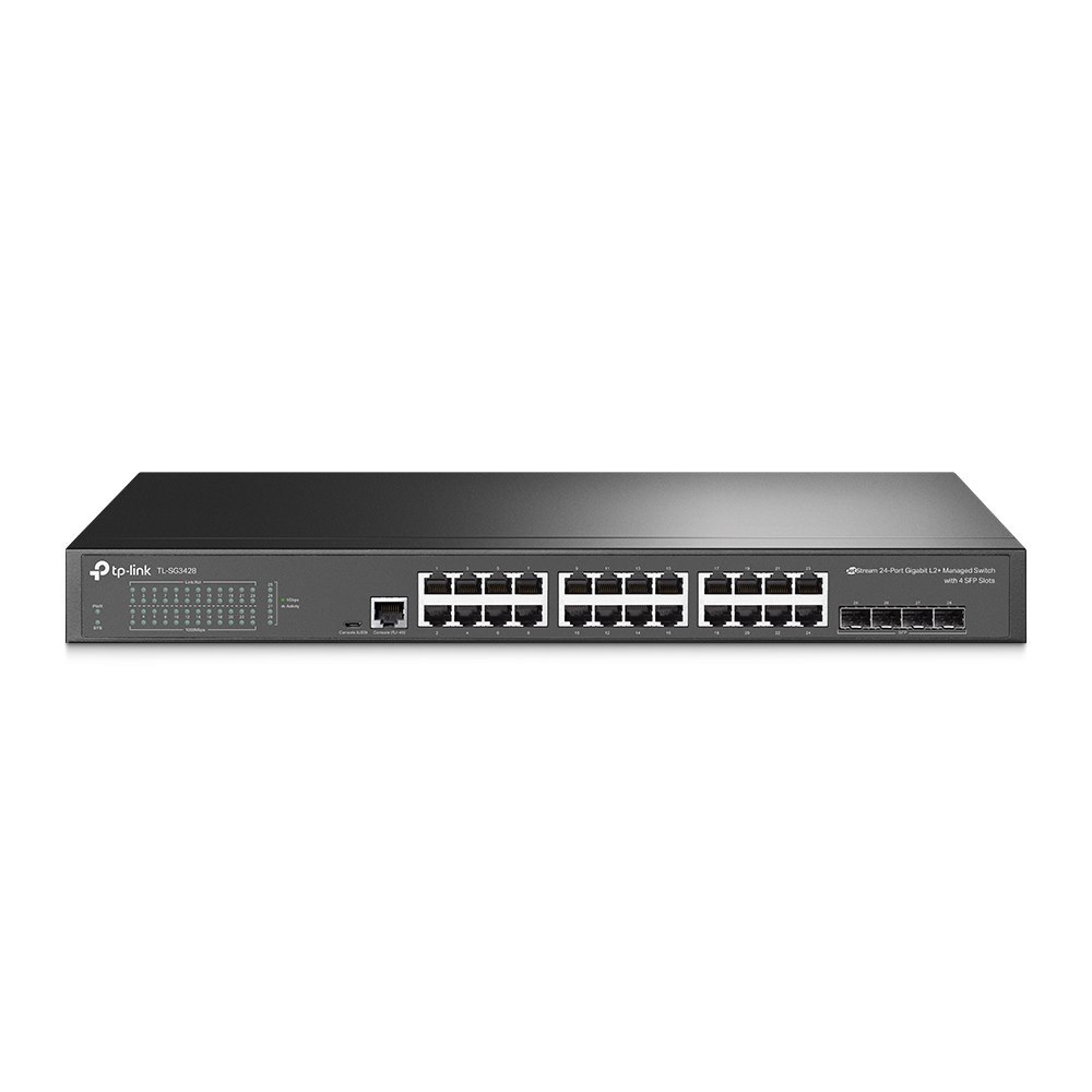 TP-Link | SG3428 | Omada 24 Port Gigabit L2+ Managed Rackmount Switch With 4 SFP Slots