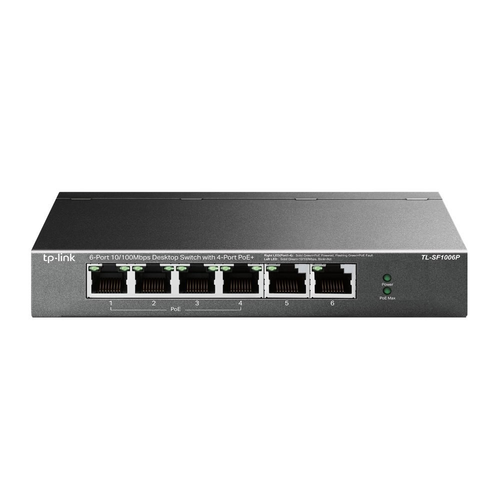 TP-Link TL-SF1006P | 6 Port 10/100 MBPS Desktop Switch With 4 Port PoE+