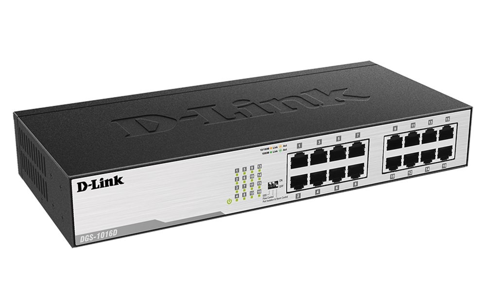D-Link | DGS-1016D | 16 Port Gigabit Unmanaged Switch (Metal Housing)