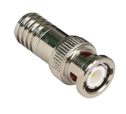 4Cabling RG6 Quad BNC Crimp Connector | Integrated Pin