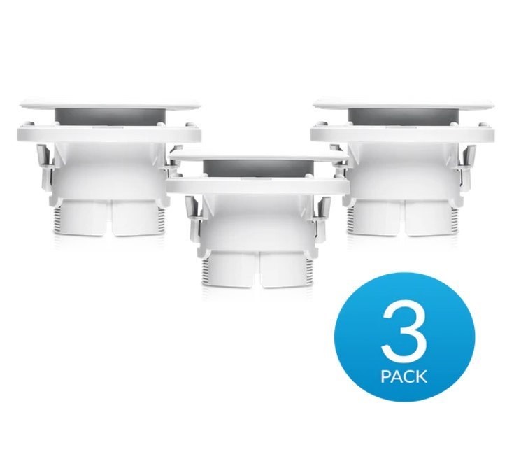 Ubiquiti Uvc-G3-Flex Camera Ceiling Mount Accessory, 3-Pack, Compatible With G3 Flex & G5 Flex , Incl 2Yr Warr