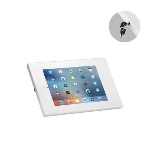 Brateck Anti-Theft Wall-Mounted Tablet Enclosure Fit Most 9.7' To 11' Tablets Including iPad, iPad Air, iPad Pro,- White (LS)