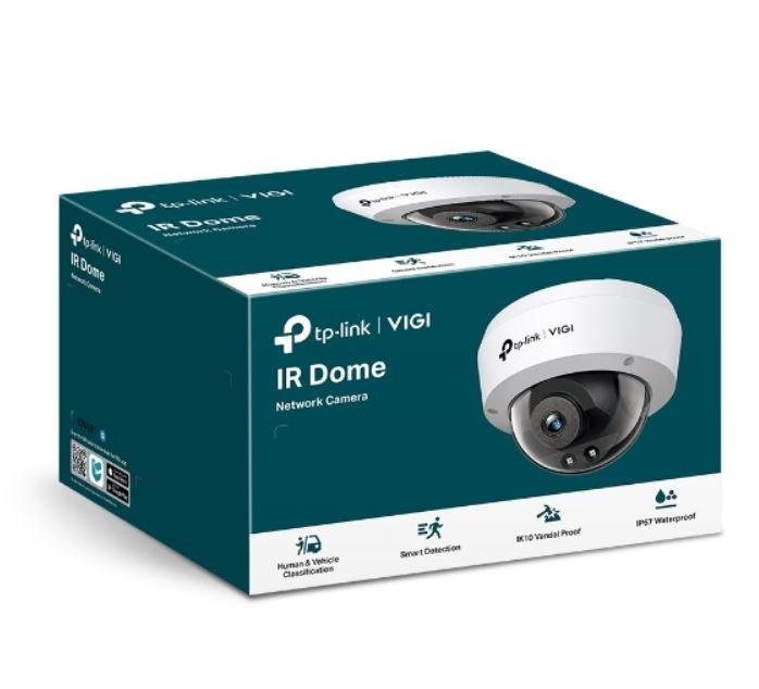 TP-Link Vigi 4MP C240I(4mm) Ir Dome Network Camera, 4MM Lens, Smart Detection, 3YW