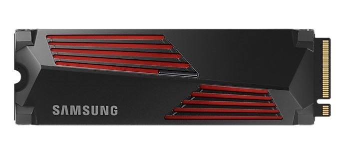 Samsung 990 Pro 2TB With Heatsink Gen4 NVMe SSD 7450MB/s 6900MB/s R/W 1550K/1200K Iops 600TBW 1.5M HRS MTBF For PS5 5YRS WTY