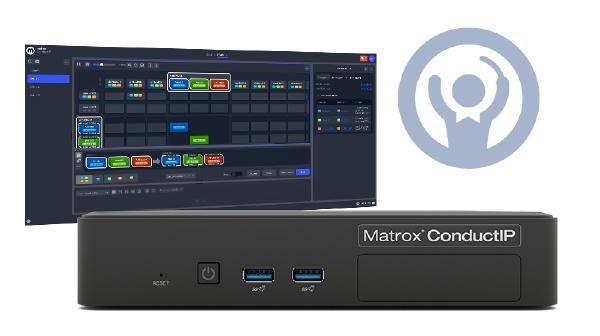 Matrox ConductIP Media Routing Appliance. NMOS-enabled Smpte ST 2110, IPMX-ready, 3 YR WTY
