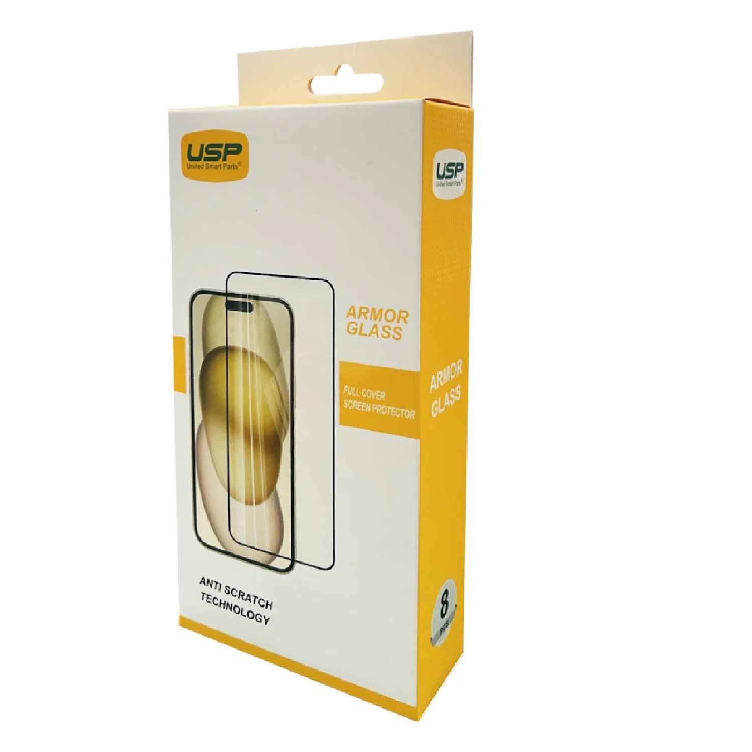 Usp Apple iPhone 16 Pro Max (6.9') Armor Glass Full Cover Screen Protector (8 PCS)-5X Anti Scratch Technology,Perfectly Fit Curves,9H Surface Hardness