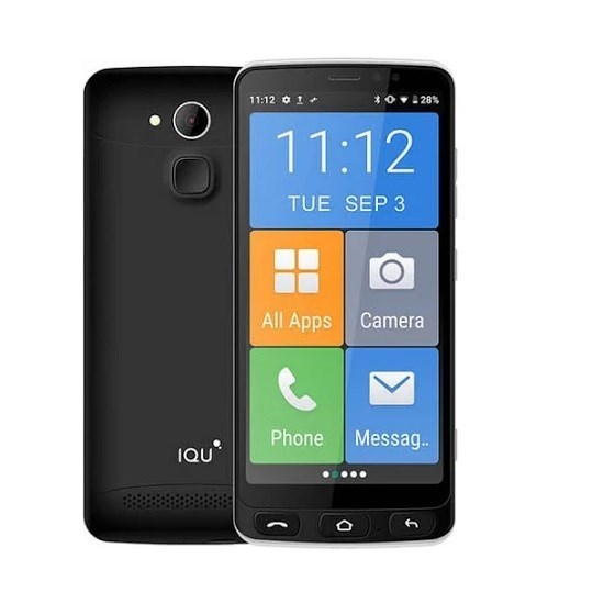 Iqu SmartEasy Q50 4G 16GB - Black (Smarteasyq50black)*Au Stock*, 5.5', Ips FW+, 2GB/16GB, 8MP/5MP,Single Sim, 2400mAh, Bluetooth V5.0, 1 Year Warranty