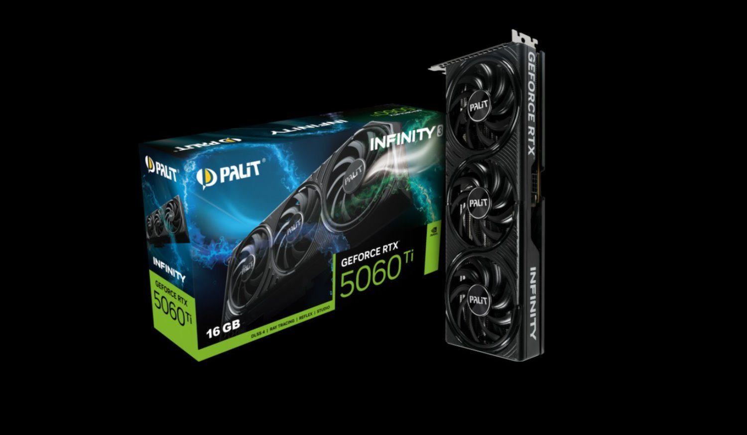 Palit RTX5060Ti Infinity 3 16GB GDDR7 128Bit 3-DP Hdmi Ne7506t019t1-Gb2061s