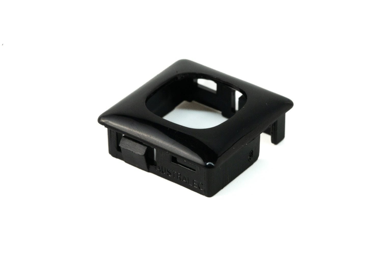 Oe Elsafe | Workstation Data Bezel - 25.4SQ Cutout To Suit Au/ NZ | Black