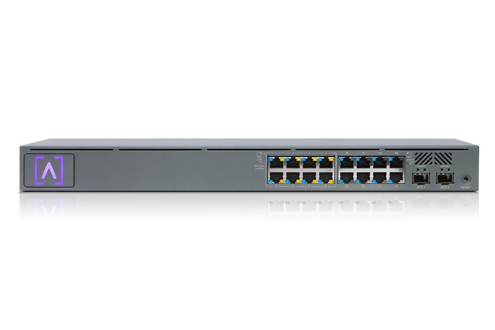 Alta Labs | S16-Poe 16-Port Enterprise Network Switch, 8 Port Support PoE+ & 2xSFP Port, 120W PoE