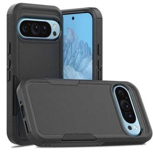 Phonix Rugged Google Pixel 9A / 10A (6.3') Armor Light Case Black - No-Slip, Sleek, Drop-Protection, Strong & Durable, 1 Years Warranty
