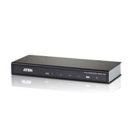 Aten (Vs184a-At-U) VanCryst 4 Port 4K Hdmi Splitter. Up To 4096 X 2160 / 3840 X 2160 @ 60Hz (4:2:0); 4096 X 2160 / 3840 X 2160 @ 30Hz (4:4:4)