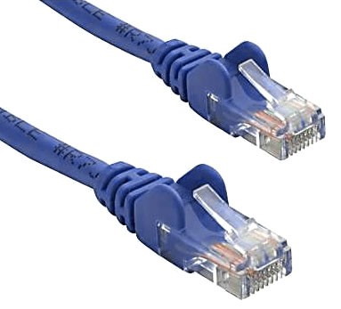 8Ware Cat 5E Utp Ethernet Cable, Snagless - 3M Blue