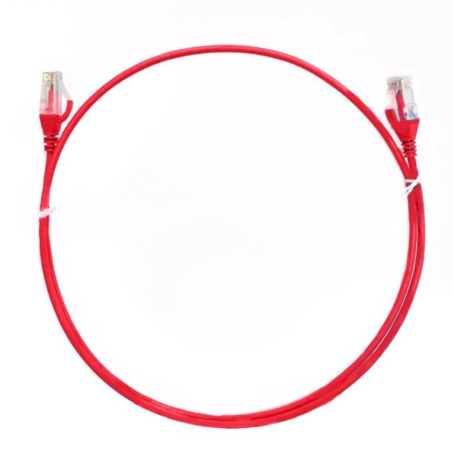 4Cabling 0.25M Cat 6 Ultra Thin LSZH Ethernet Network Cable: Red