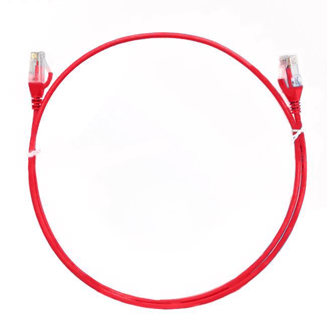 4Cabling 0.5M Cat 6 Ultra Thin LSZH Ethernet Network Cable: Red