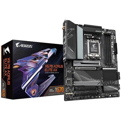 Gigabyte X670 Arous Elite Ax MB, Am5, 4xDDR5, 6xSATA, 4xM.2, Usb3.2, Wifi 6E, Atx, 3Y