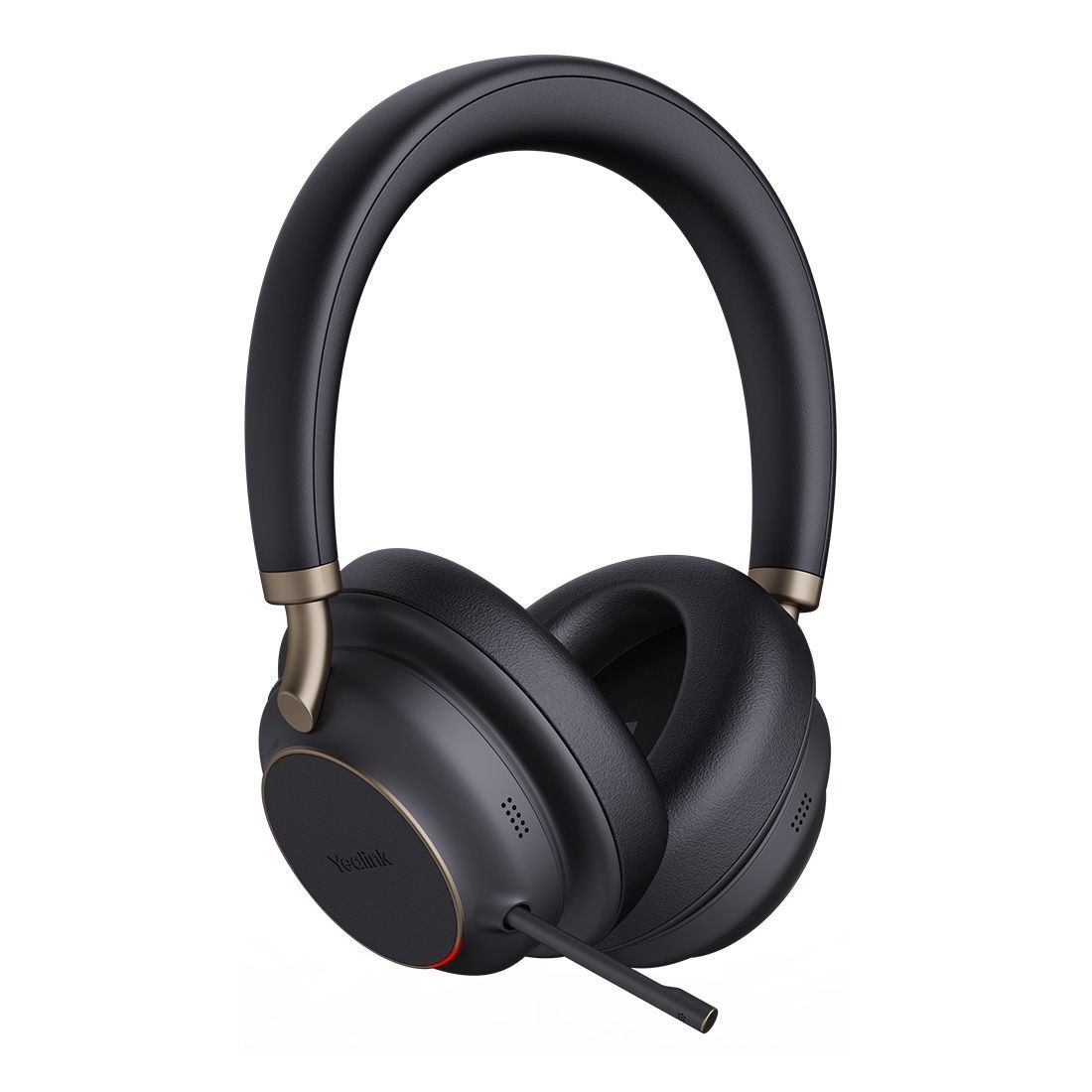Yealink (BH76 Plus With Charging Stand Uc Black Usb-C/A) Unified Communications Bluetooth Wireless Headset, Dual, Usb-C/A, 5-Mic Beamforming Noise Cancellation,