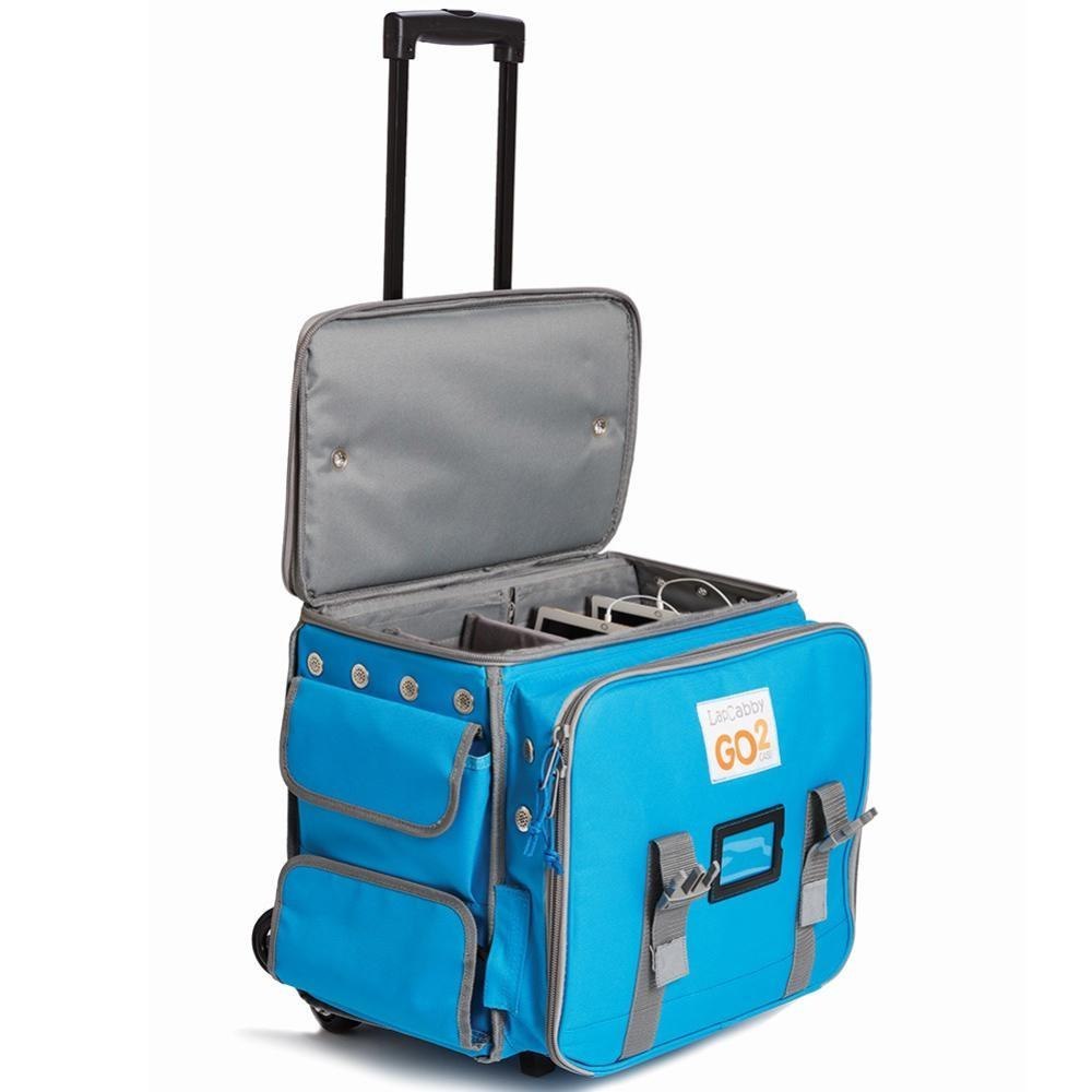 Lapcabby The 'Go2 Case 6 Charge' Charges 6 Ac Devices Including Laptops, Tablets, Chromebooks, Mobile Phones, Pos, PDAs, VR Headsets, Scanners And E-Readers Up 15.6" In Vertical Compartments. It's Bui