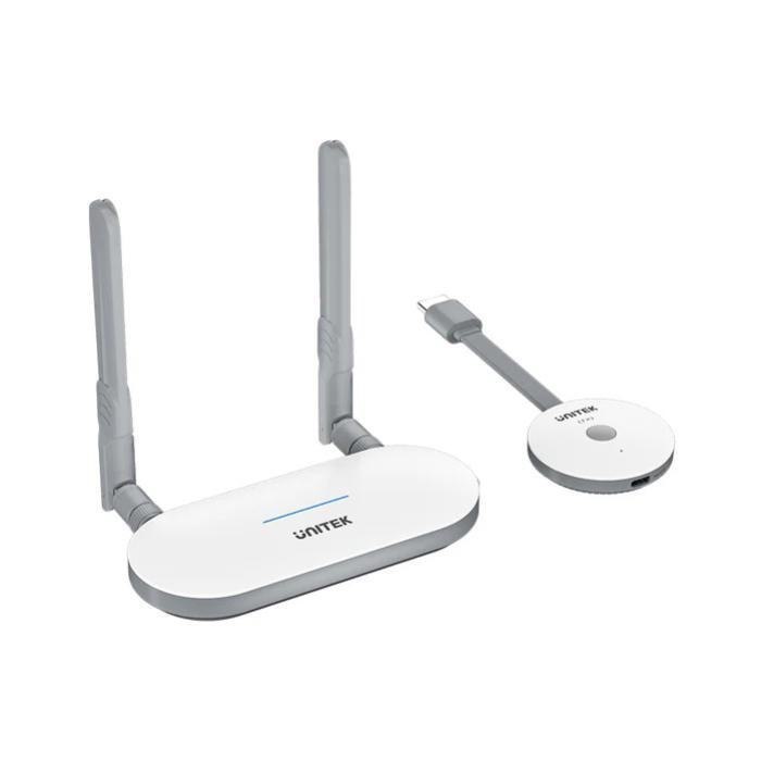 Unitek Wireless Hdmi Transmitter And Receiver Kit Enables Seamless Streaming Up To 50M At Ease. Effortlessly Screencast/ Stream Anything From Laptops/ TV Boxes/ Other Hdmi Devices To TV, Monitor Or PR