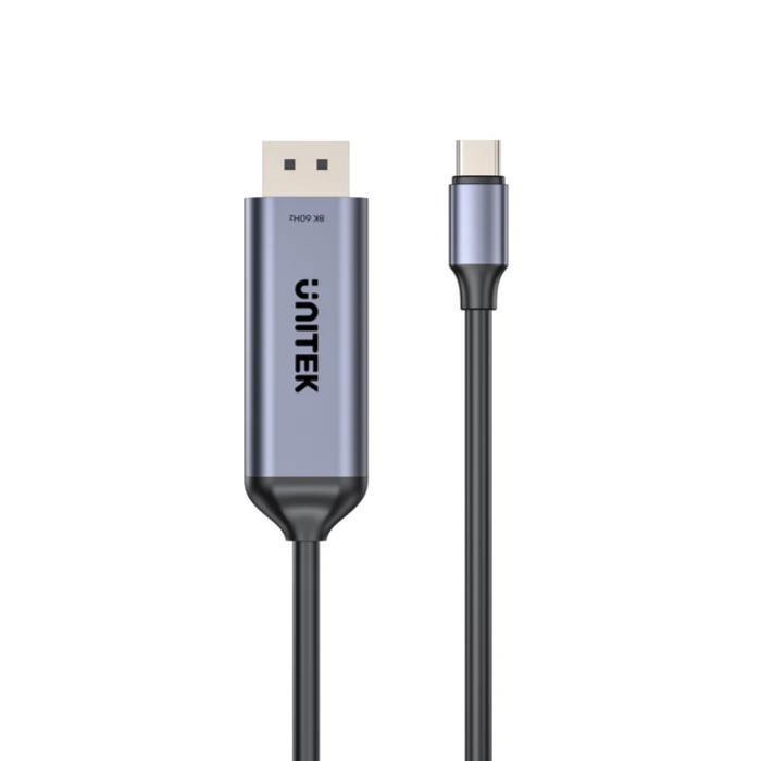 Unitek The Unitek 8K Usb-C To DisplayPort Bidirectional Cable Allows For Seamless Connectivity Between Usb-C Sources And DisplayPort Monitors. Enjoy Uninterrupted Viewing Without Flickering Or Audio I