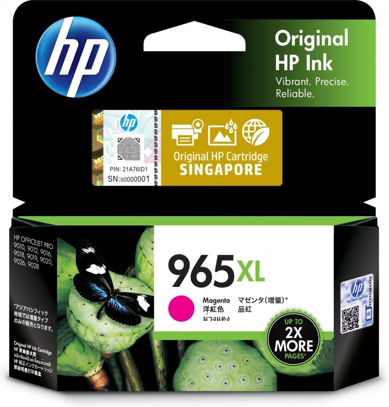 HP 965XL Original High Yield Inkjet Ink Cartridge - Magenta Pack