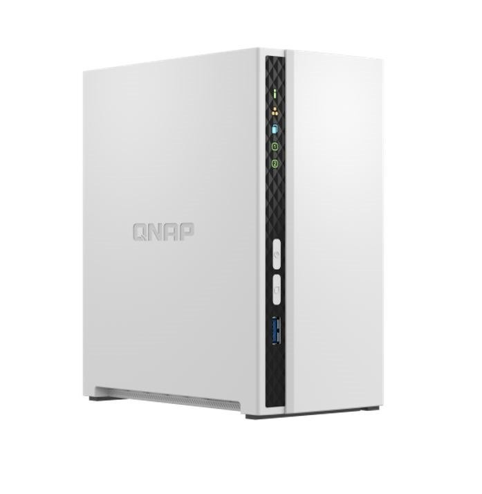 Qnap 2-Bay Nas 3.5"(0/2), QC-2.0GHz, 2GB, GbE(2), Usb(3), TWR, 2YR