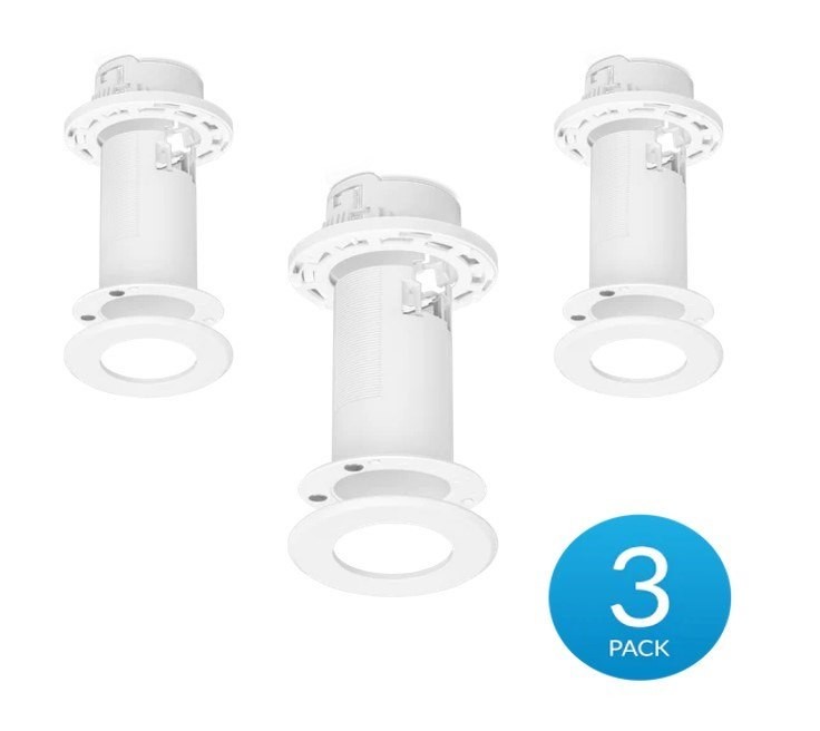 Ubiquiti Ceiling Mount 3 Pack, Compatible With U6 Mesh& FlexHD, Mounts To A Drop Ceiling Tile, Drywall Ceiling, Or Solid Ceiling, 2Yr Warr