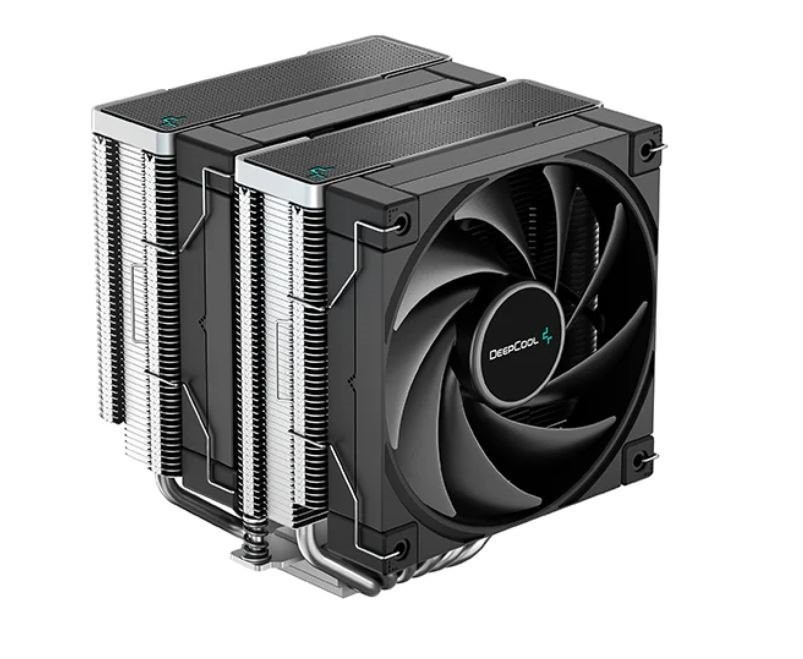 DeepCool Ak620 High Performance Dual Tower Cpu Cooler, 6 Copper Heat Pipes, 2X 120 FDB Fans, 260W Heat Dissipation Lga2066/1200/1511/1700/1851