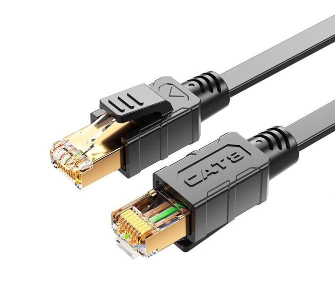 8Ware Cat8 Cable 0.5M (50CM) - Grey Color RJ45 Ethernet Network Lan Utp Patch Cord Snagless