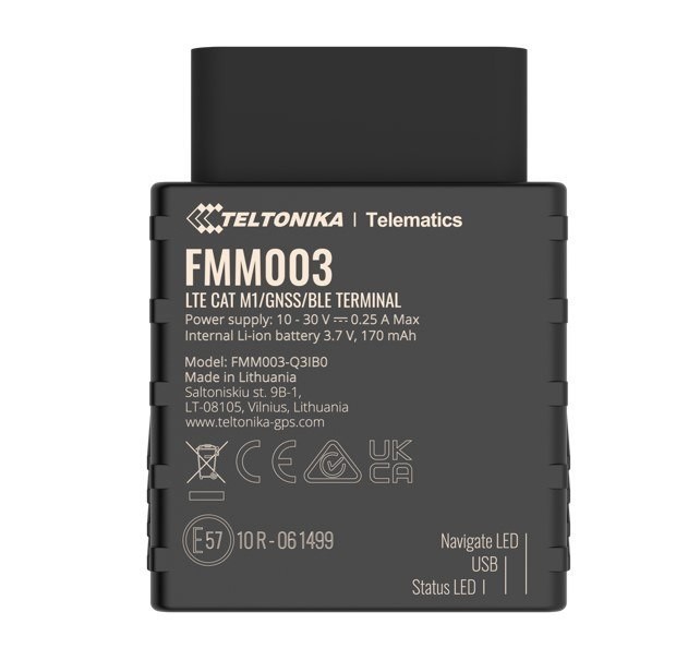 Teltonika FMM003 Lte Cat M1 Tracker With Advanced Obd Oem Data Reading For Global Coverage