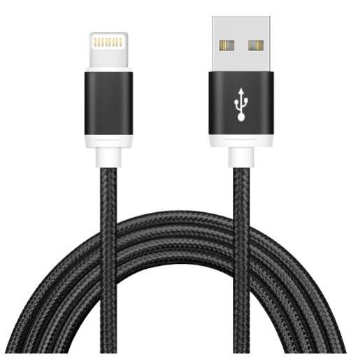 Astrotek 2M Usb Lightning Data SYNC Charger Black Cable For iPhone X 9 8 7S 7 Plus 6S 6 Plus 5 5S iPad Air Mini iPod
