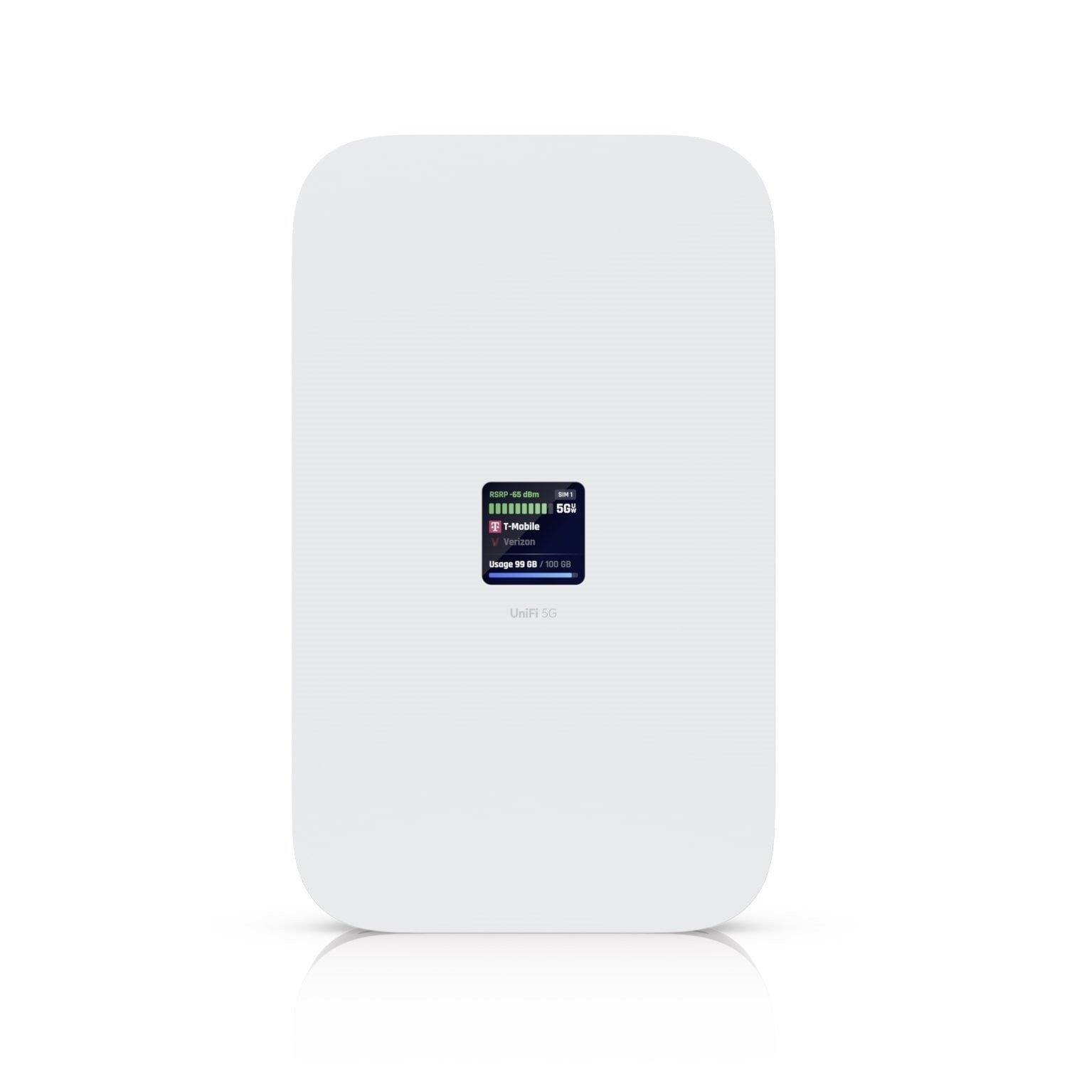 Ubiquiti UniFi 5G Max, A High-Performance 5G (3.4 GBps) Modem, Unifi Deployment. Adopt Through UniFi PoE Port, Delivers Automatic Setup, Dual SIM/eSIM