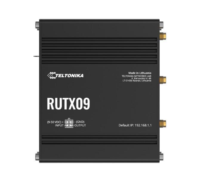 Teltonika Rutx09 Industrial Cellular Router, 4G Lte Cat 6, Dual Sim, Instant Lte Failover, Gigabit Ethernet, Psu Included