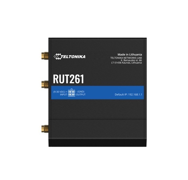 Teltonika Rut261 Industrial Cellular Cat 6 Router, Instant Lte Failover, Compact And Powerful Industrial 4G Lte Router/Firewall, Psu Included