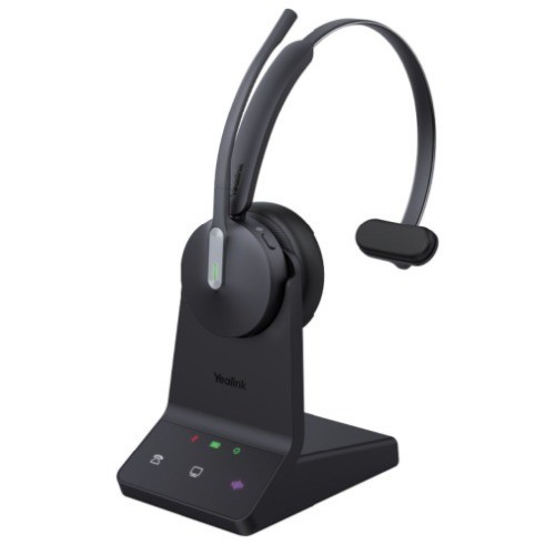Yealink WH64 Hybrid Mono With Charging Stand, Enhanced Noise‑Cancelling Microphone Technology, Dual Connectivity, Uc Platforms, VoIP Desk Phones, And