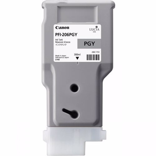 Canon Lucia EX PFI-206PGY Original High Yield Inkjet Ink Cartridge - Photo Grey Pack
