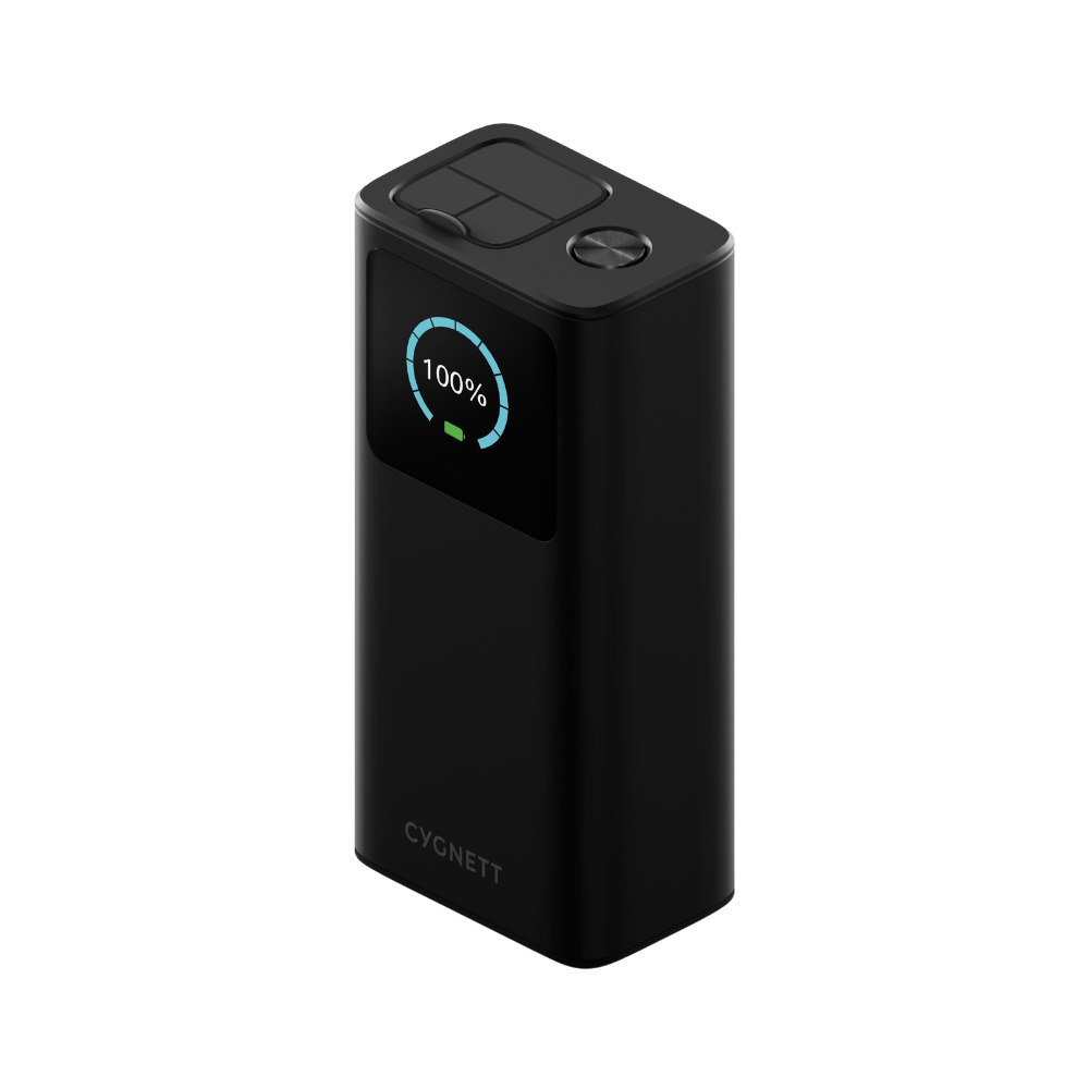 Cygnett Titan PD 3.0 65W 30000mAh (30K) Laptop Power Bank W/LCD Display - Black
