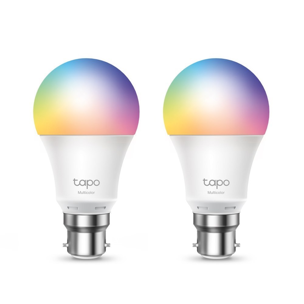 TP-Link Tapo L530B - Led Light Bulb - B22 - 8.7 W (Equivalent 60 W) - Class F - 16 Million Colours - 2500-6500 K (Pack Of 2)