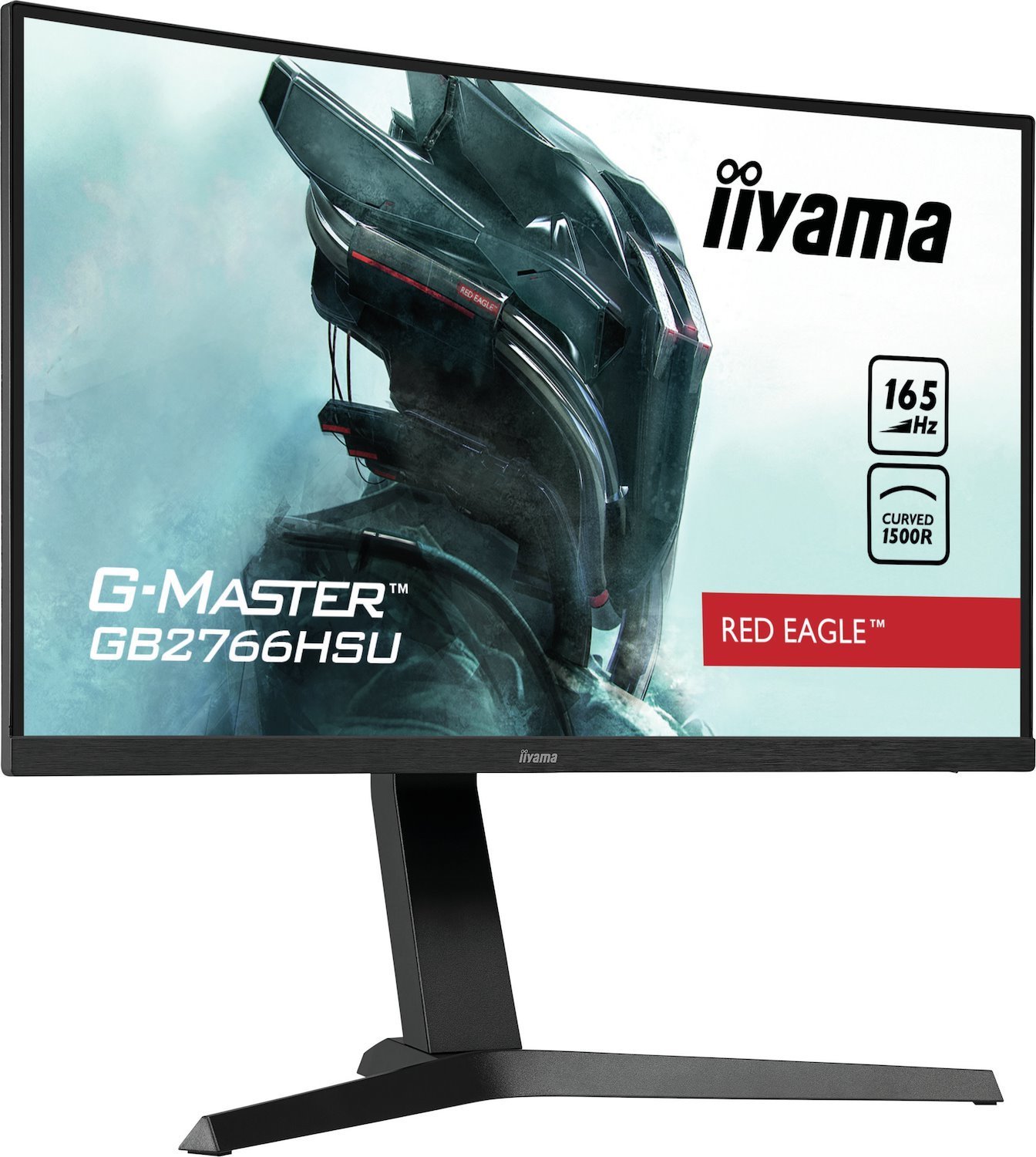Iiyama G-Master Red Eagle Gb2766hsu-B1 - Led Monitor - Curved - 27" - 1920 X 1080 Full HD (1080P) @ 165 HZ - Va - 250 CD/M� - 3000:1 - 1 MS - 2xHDMI, DisplayPort - Speakers - Matte Black