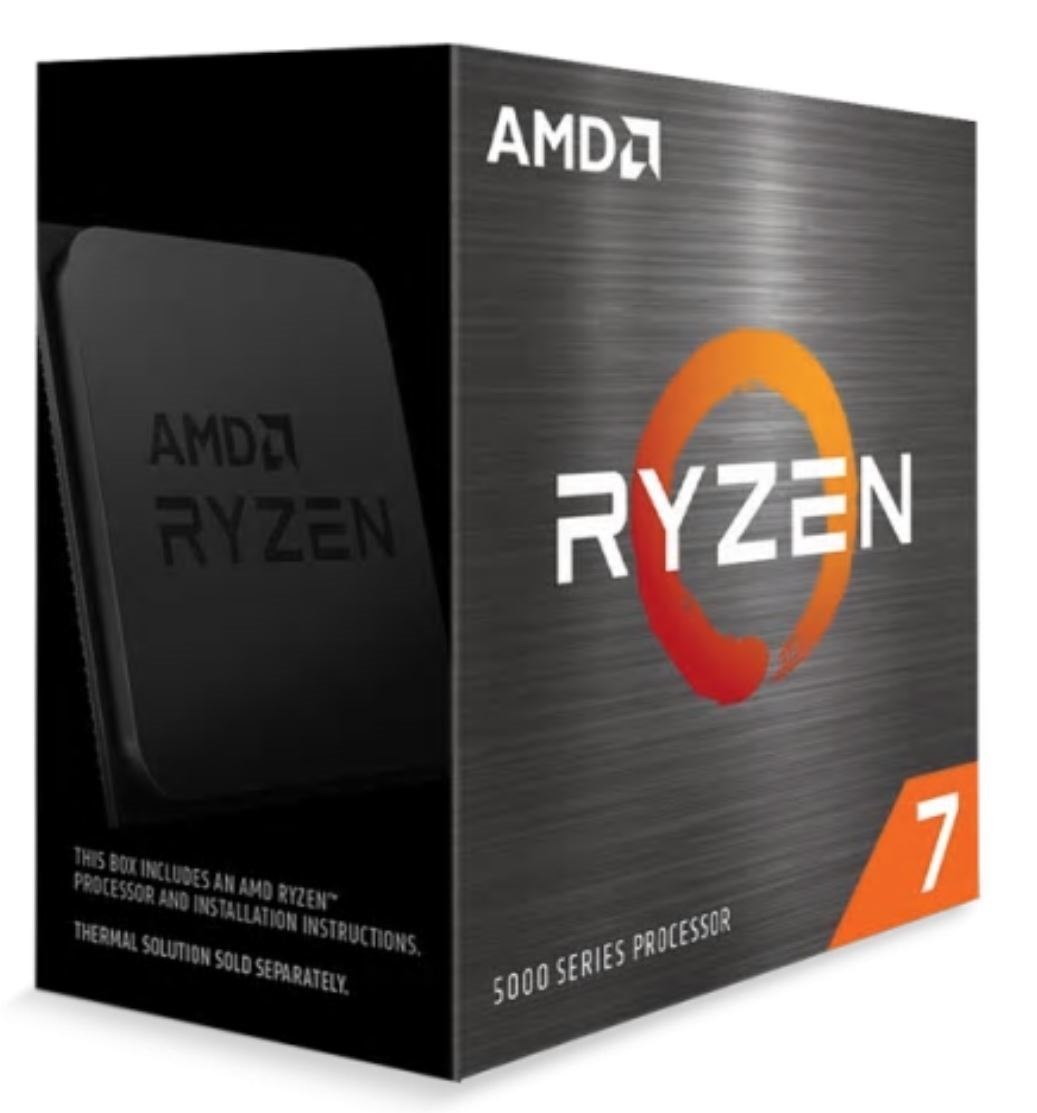 Amd Ryzen 7 5800X Zen 3 Cpu 8C/16T TDP 105W Boost Up To 4.7GHz Base 3.8GHz Total Cache 36MB No Cooler (Amdcpu) (Ryzen5000)