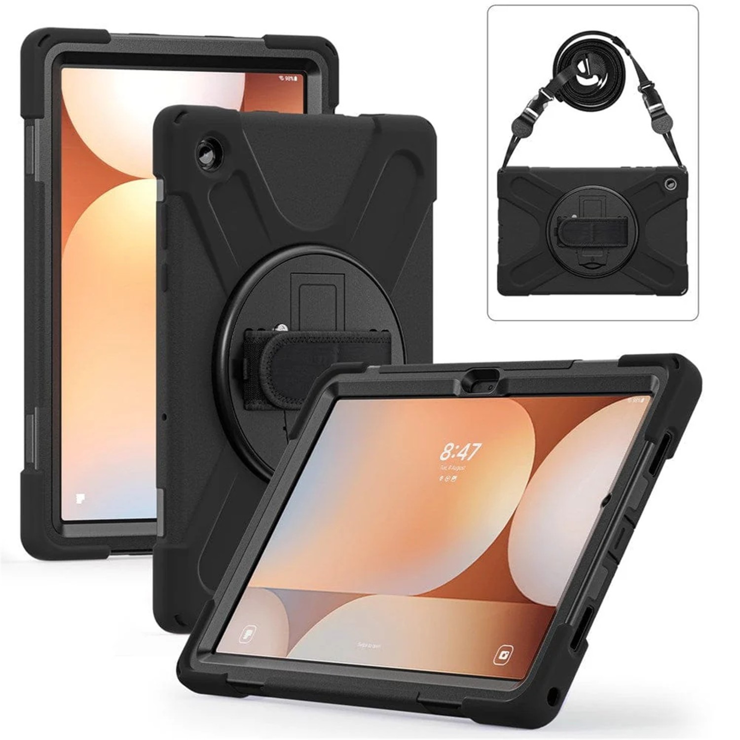 Samsung Shoulder And Hand Strap Rugged Case Samsung Galaxy Tab A11+ 11" Tablet (Unbranded)