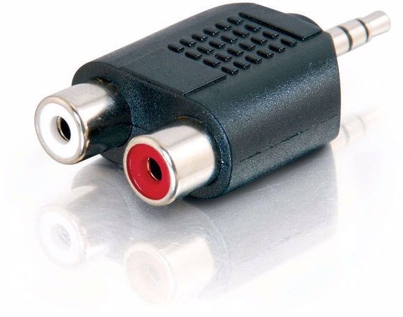 Alogic 3.5MM Stereo Audio To 2 X Rca Stereo Adapter - (1) Male To (2) Female