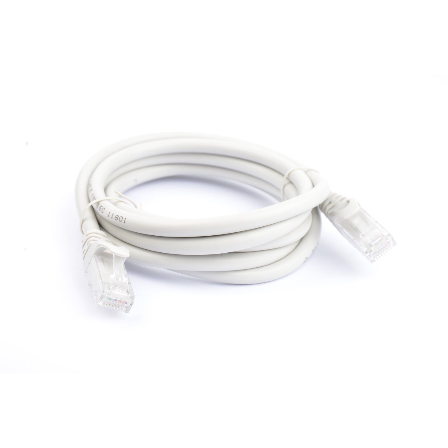8Ware Cat 6A Utp Ethernet Cable, Snagless  - 2M Grey